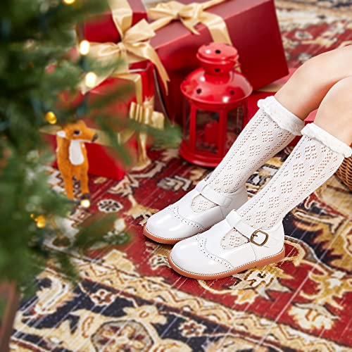 Image of Felix & Flora Toddler Little Girl Mary Jane Dress Shoes - Ballet Flats for Girl Party School Shoes