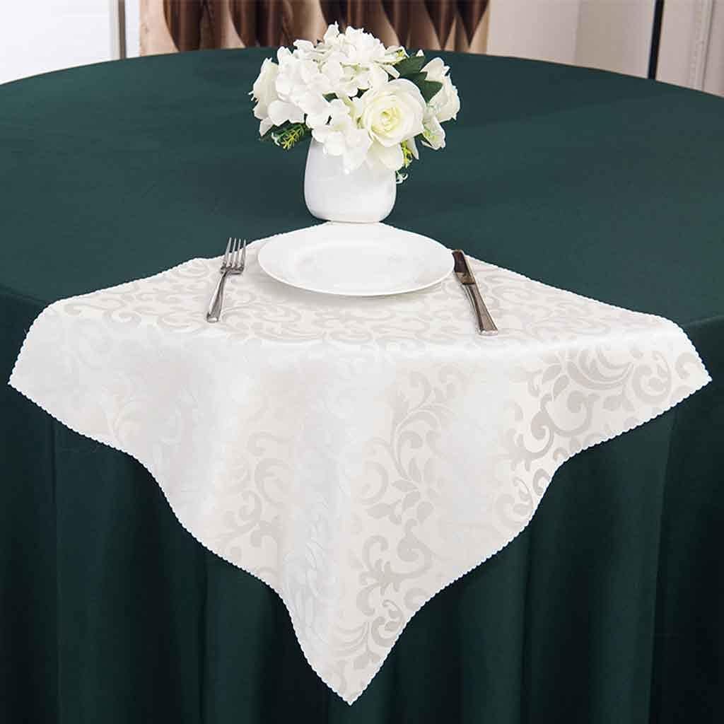 JSEIAJB 10PCS/Lot 48cm Wedding Decoration Cloth Napkins Kitchen Table Dinner Linen Napkin for Restaurant Supplies Polyester Handkerchief(Style Five)