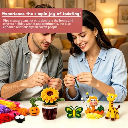 Image of Mnuizu 200Pcs Pipe Cleaners Bulk Craft Supplies Chenille Stems Pipe Cleaner | Pipecleaners Crafts Supplies for Flower Making, DIY Art Crafts, Festival Decorations, Wine Red