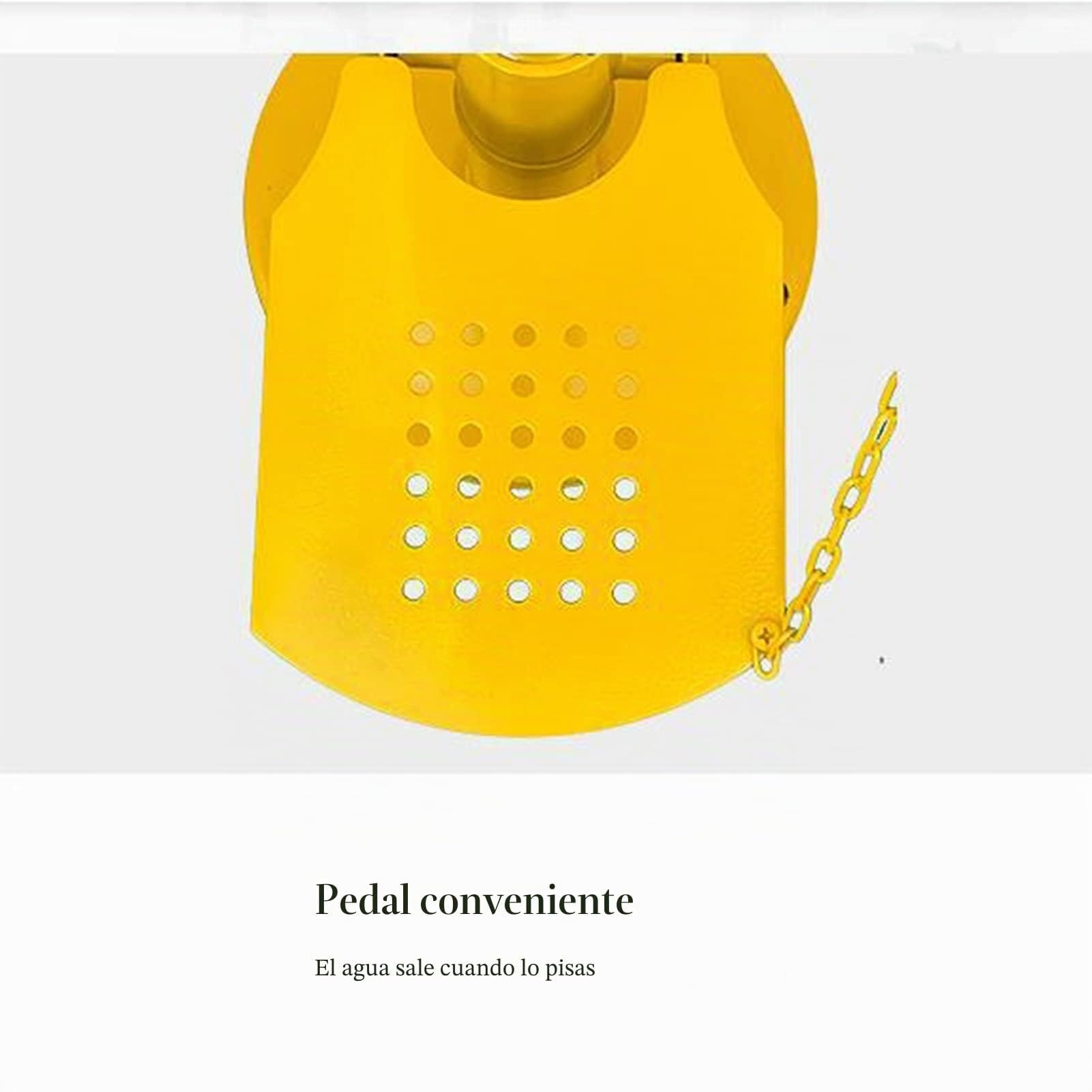 Lavado Ojos Emergencia, Estación Lavaojos con Pedal, Revestimiento ABS Acero Inoxidable, Montado En Pedestal, para Lab Factory
