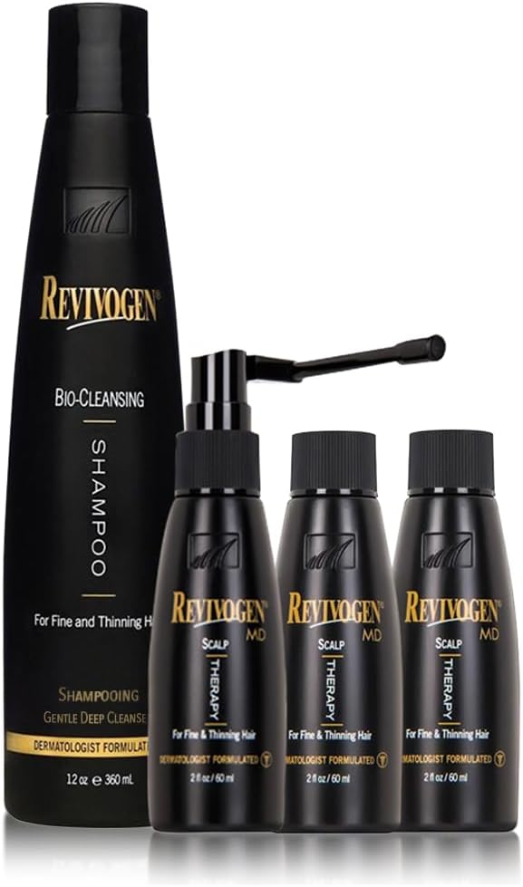 - Revivogen MD Scalp Therapy Thinning Hair Solution and Bio-Cleansing Shampoo Set