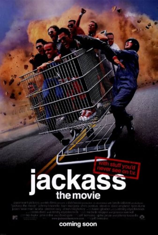 初版！両面版！02年 MTV 「ジャッカス」The Movie 特大 ポスター 初版！両面版！02年 MTV 「ジャッカス」The Movie 特大 ポスター