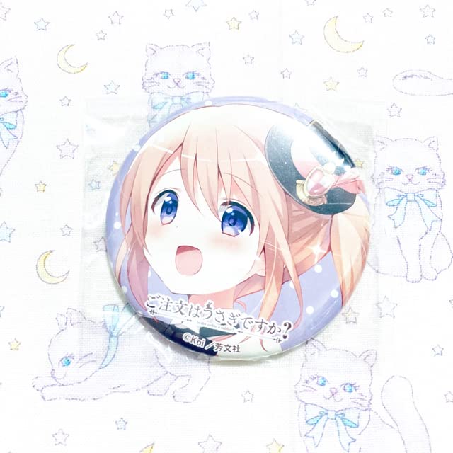 is The Order a Rabbit Gochi Cocoa Can Badge