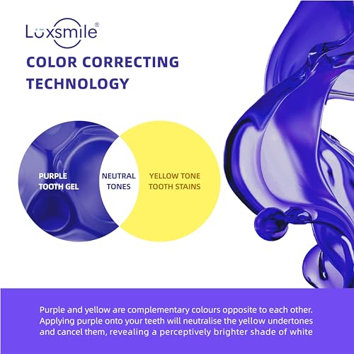 Image of Teeth Whitening Gel Pens V34 Purple Teeth Whitener Non Sensitive 25% Carbamide Peroxide Teeth Color Corrector Whitening, (3X) 4ml / Pen