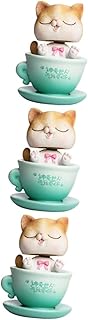 ifundom 3 Pçs Estátua De Gatinho Decoração De Mesa Decoração De Casa Decoração Para Mesa Cabeça Balançando Cabeça Balançando Para Carro Cabeça Balançando Figura Artesanato De Resina