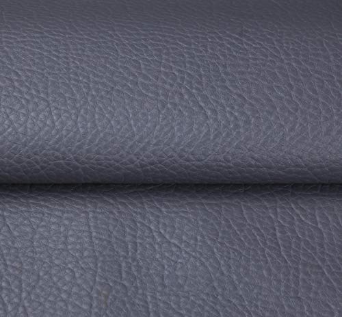 Tissu Simili Cuir Tissu Simili Cuir Souple Similicuir Matière Imitation Cuir Tissu Vinyle Art Artisanat Leathercloth pour Meubles, Canapés, Chaises, Sacs 1 M X 1m38 (Color : Gray)