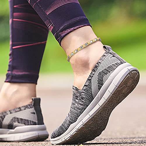 Enermagix Magnetic Anklet For Womens, With 3500 Gauss Magnet For Stainless Steel Anklet Arthritis And Joint, Elegant Women's Anklet（Gradual Gold） #TOP7