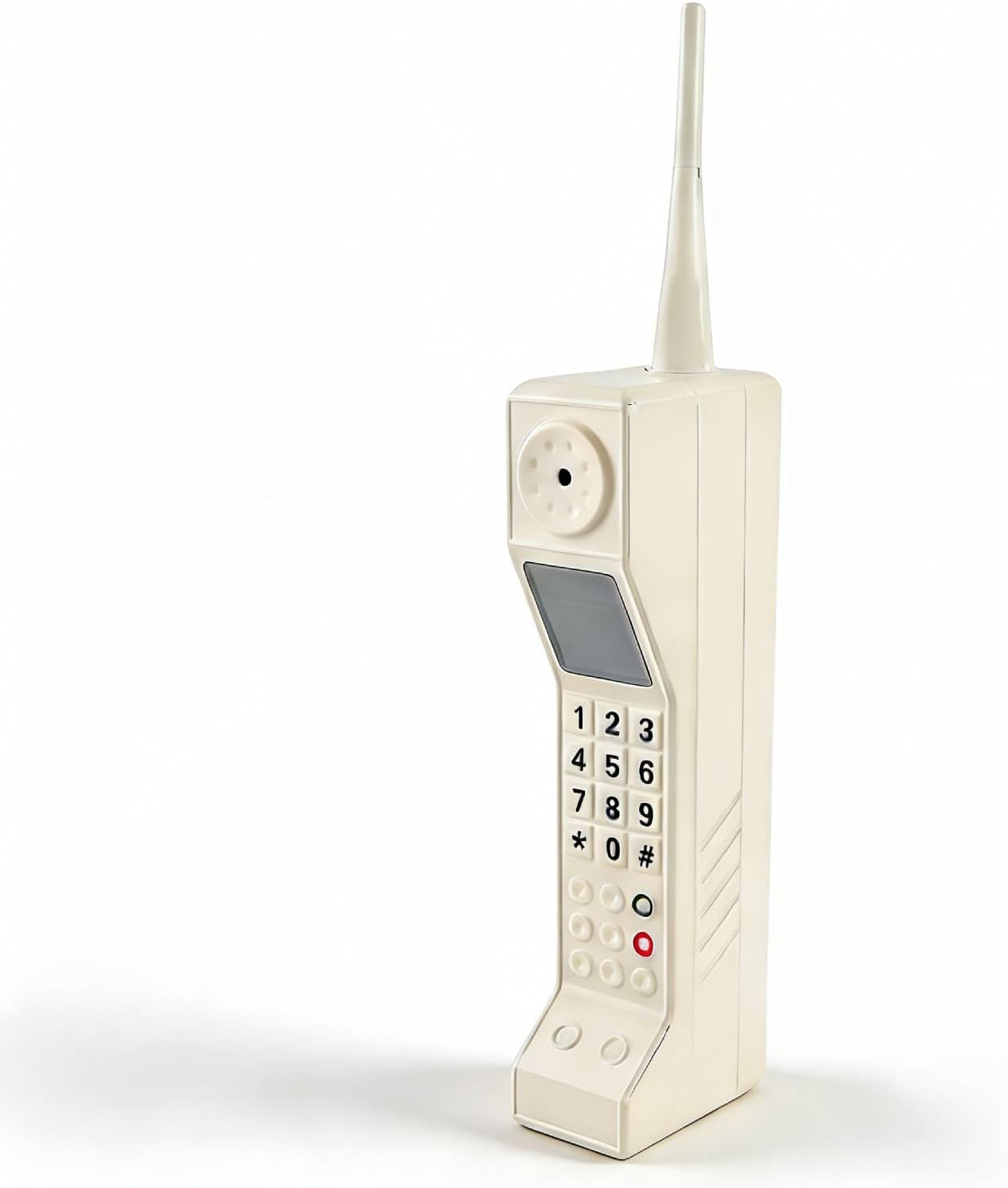 Ejoyous Retro Cellphone Model, Old Fashioned Cell Phone Model Ornament Brick Cell Phone Ornament Prop Phone for Home Stage Decor Party Decorations Props (White)