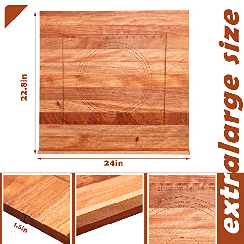 Tabla de cortar de madera rectangular Vesici 61.99x58x5 cm miniatura 2
