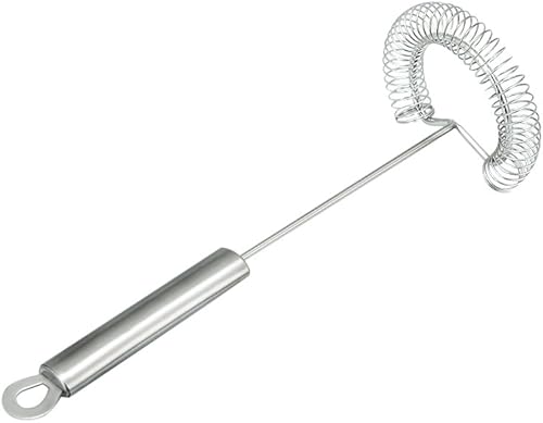 TAFOND Batidor, batidor de huevos en espiral para mezclar, agitar, batidor de acero inoxidable antiadherente, 11.2 pulgadas