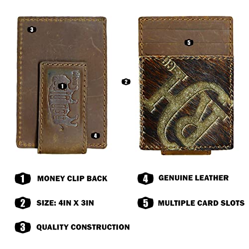 Western Trenditions Llc Red Dirt Hat Co.Brindle Card Case with Magnetic Clip4