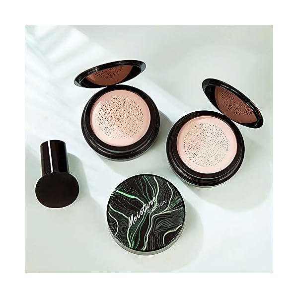 Mushroom-Head-Air-Cushion-CC-Cream-Mushroom-Head-Foundation-Long-Lasting-Nude-Matte-Concealer-Oil-Control-Moisturizing-BB-Cream-Makeup-NATURAL AOEKBOH Mushroom Head Air Cushion CC Cream - Mushroom Head Foundation/Long Lasting Nude Matte Concealer, Oil Control/Moisturizing BB Cream Makeup (NATURAL)