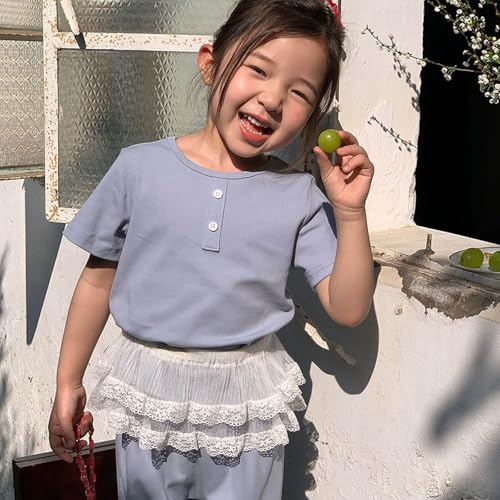 Beessbest Kids Boys Henley Shirts Solid Crewneck Button Down Short Sleeve Casual Tops Tees 12Months-9Years3