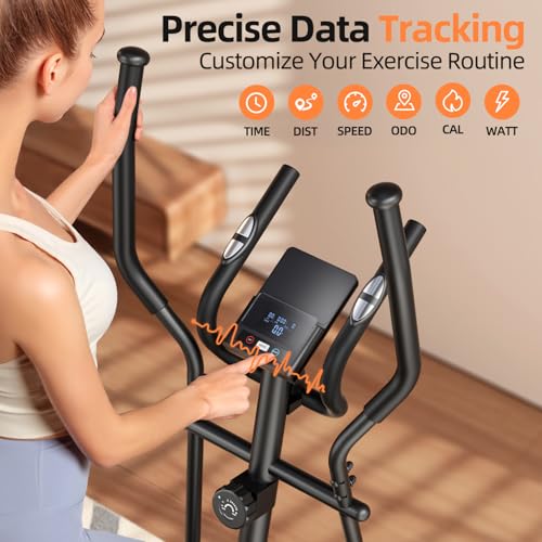 Elliptical Exercise Machine for Apartments and Homes,8 Levels of Magnetic Resistance,15.5-inch Stride Elliptical Machine, and Supports Users up to 400 pounds Elliptical Training Machines; - Image 6