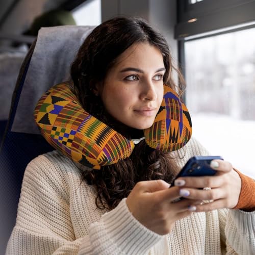 Almohada de poliéster negra ajustable para viaje miniatura 6