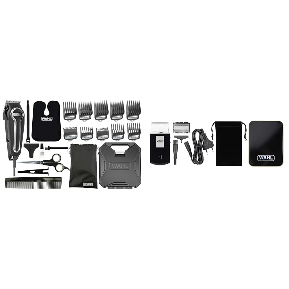 WAHL 20106.0460 Elite Pro Hair Clipper 03615-1016 Foil Shaver, Black and Silver