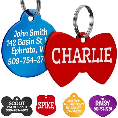 GoTags Pet ID Personalized Round Pet Tag