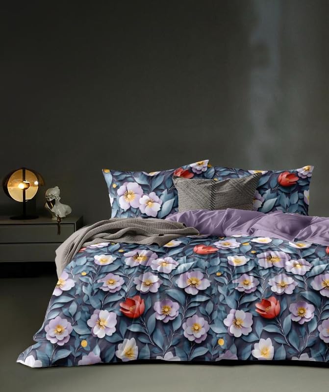MOSHO Glace Cotton Queen Size AC Comforter BedSheet Set – 90x100 inches – 4-Piece Set with 1 Double Bed Bedsheet, 1 AC Comforter & 2 Pillow Covers - ColorC-image-29
