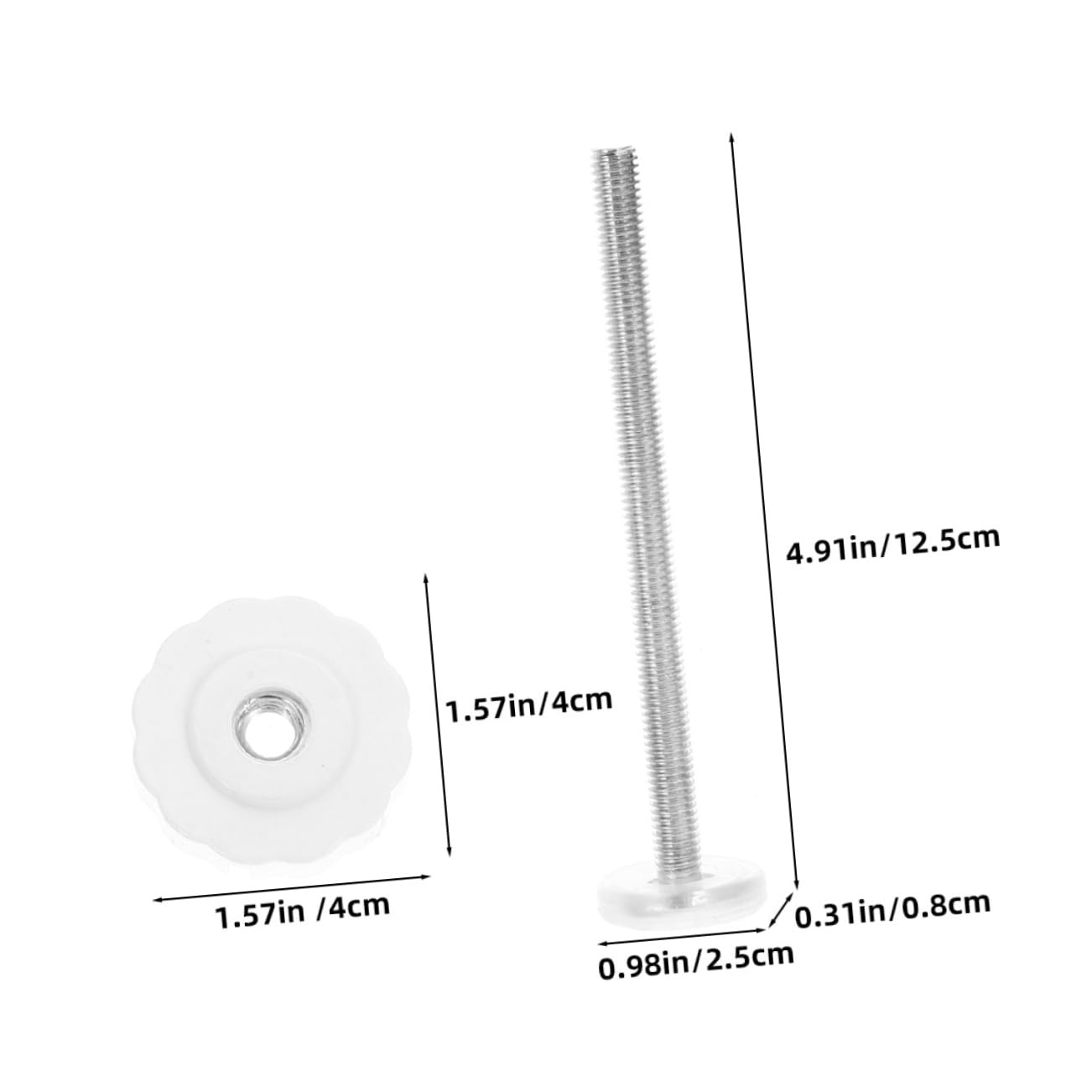 BESTonZON 4 Ensembles Quincaillerie pour Barrière De Sécurité pour Bébé Barrières De Sécurité pour Bébé Barrières De Protection Murale pour Barrière De Bébé Serrures 5 pièces * 4