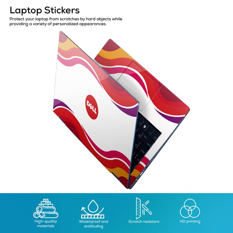 Image of Galaxsia DSGN 293 Full Body Laptop Skin Bubble-Free| Laminated & Removable | HD Quality Sticker for Laptops Upto 15.6 Inches Compatible with DELL
