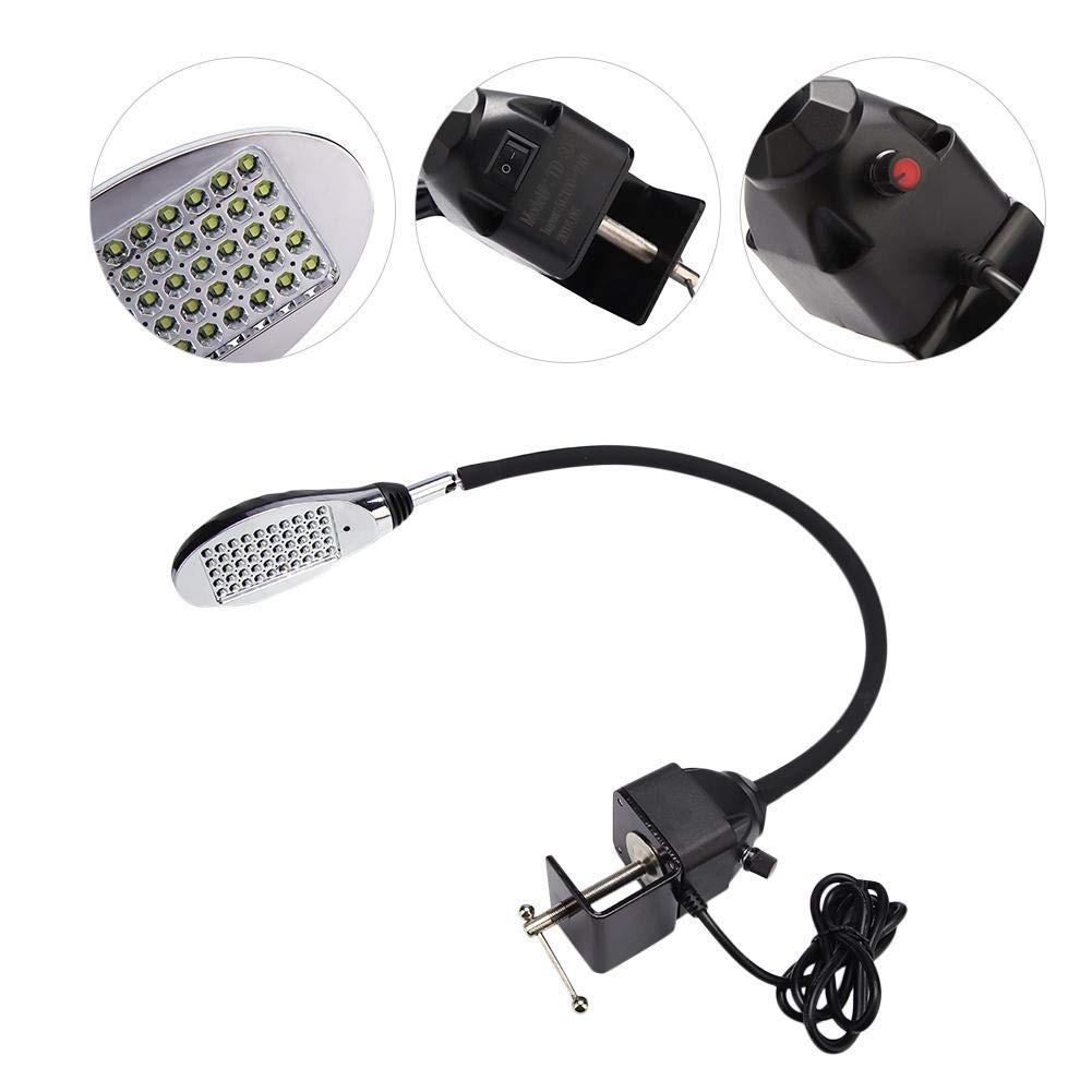 Lampe de la Machine à Coudre LED, 8W 3 Niveaux de Gradation de la Lampe de Travail LED pour Machines Industrielles et Domestiques(EU plug)