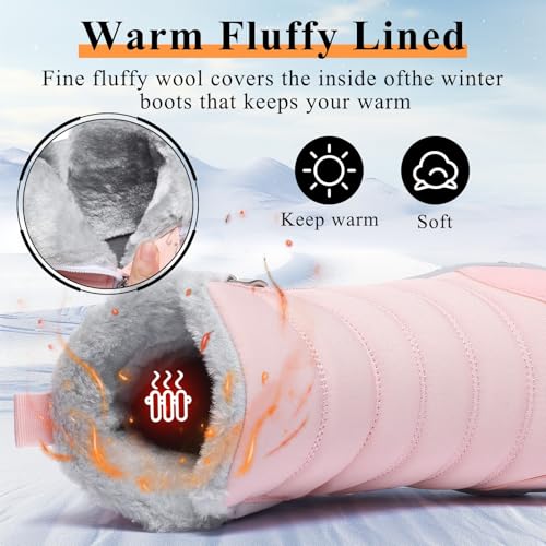 Mens Womens Winter Snow Boots Wide Toe Box Barefoot boot Fur Lined Minimalist Zero Drop Sole Walking Shoes2