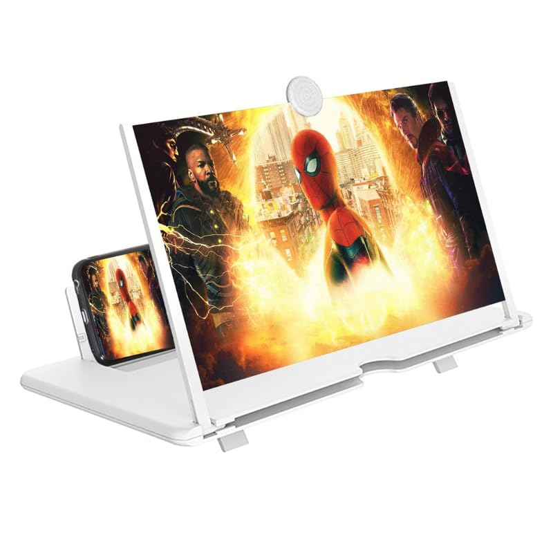 Elevea 𝟏𝟓 𝐘𝐞𝐚𝐫 𝐋𝐨𝐧𝐠 𝐋𝐢𝐟𝐞 𝐖𝐚𝐫𝐫𝐚𝐧𝐭𝐲 12 Inch Phone Screen HD Mobile Video Enlarger, Foldable Smartphone Screen Amplifier with Adjustable Stand, Portable for Movies & Reading.-picture-36