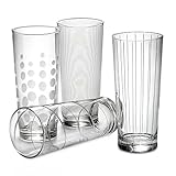 Mikasa Cheers Highball Glasses (Set of 4) made of Glass, 19-3/4 oz