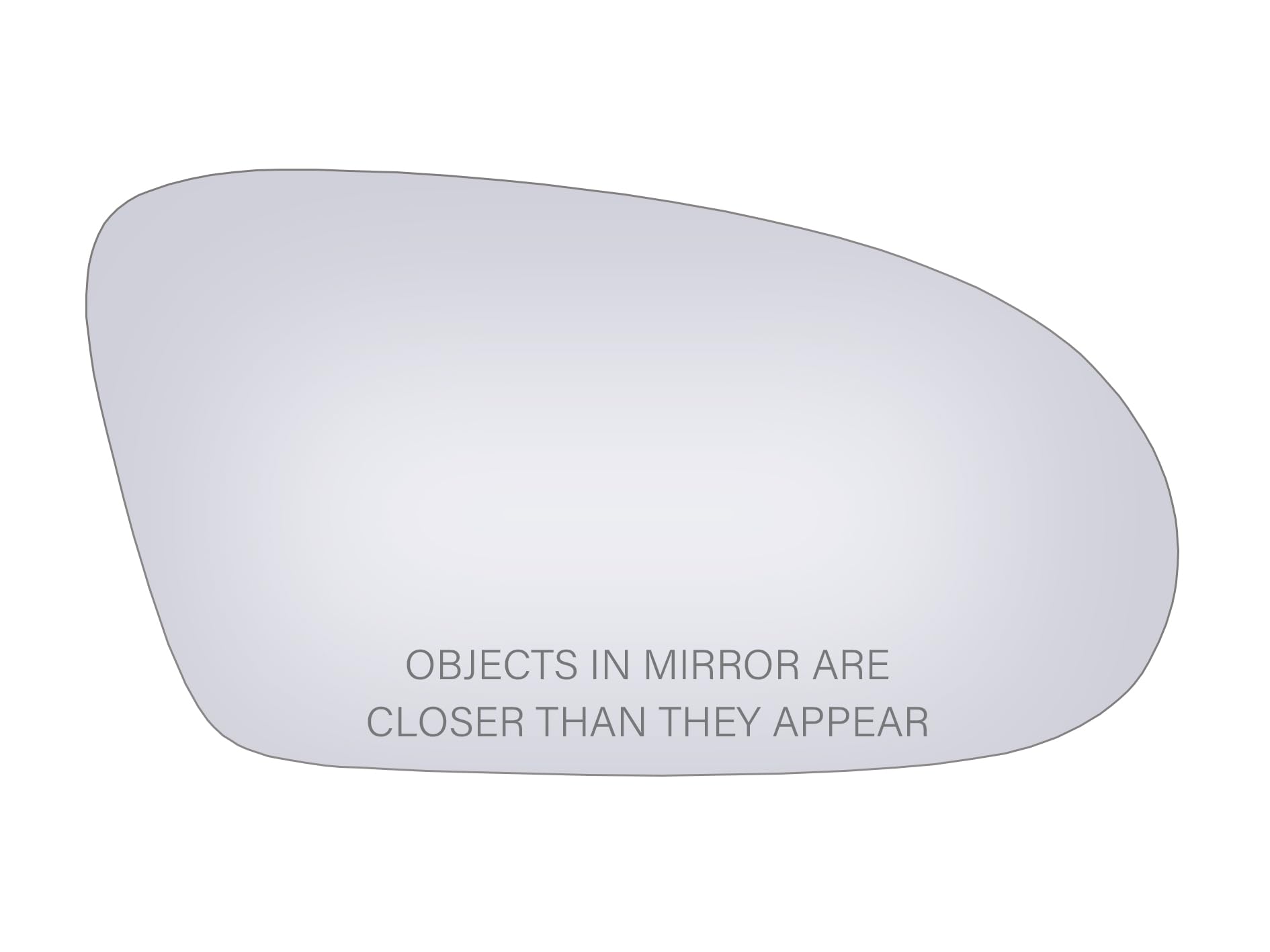 Passenger Side Replacement Mirror Glass - compatible with Saturn vehicles - SL SL1 SL2 1996-2002, SW1 1996-1999, SW2 1996-2001 - non-heated, without backing plate