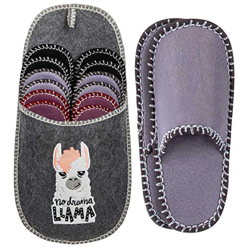 ONVAYA Pantofole per ospiti antiscivolo | set di 6...