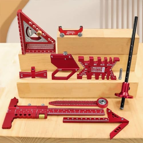 Woodworking Measuring Tools 10pcs Kit