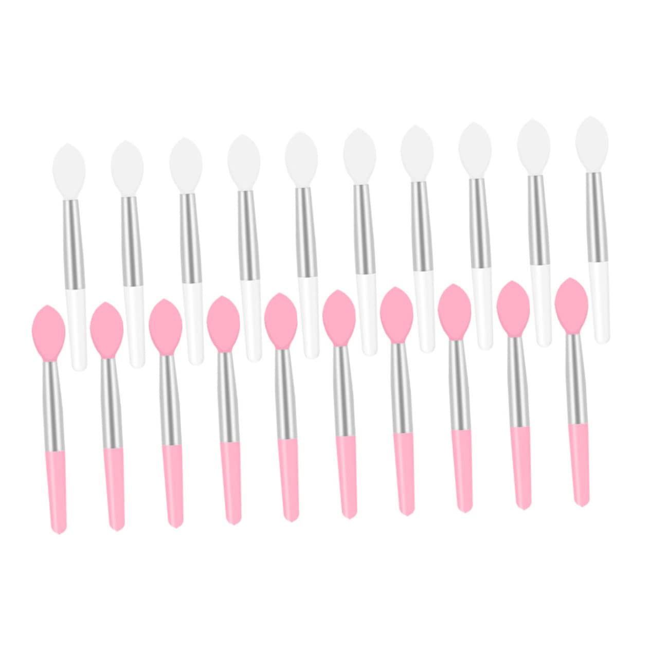 OSOLADY 20Pcs Silicone Lip Brush Makeup Applicator for Lipstick Lip Mask Concealer Soft Head Brushes for Easy Application Brushes for Makeup Lovers