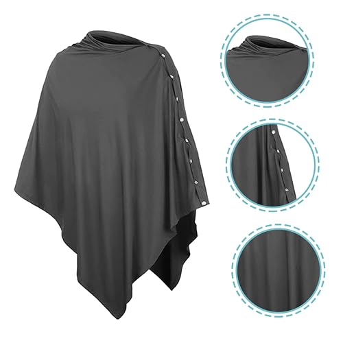 Miniatura 8 de Cubierta de toalla de lactancia materna para lactancia materna, bufanda cubierta de lactancia materna, poncho para mamá, delantal de bebé, leche