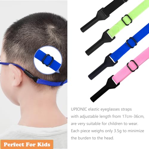 OPUGIT Verstellbarer Brillenband 5 Stück Rutschfest Brillenbänder Sport Elastisches Brillenbänder für Kinder rutschfester für Jungen und Mädchen，mehrere Farben 2