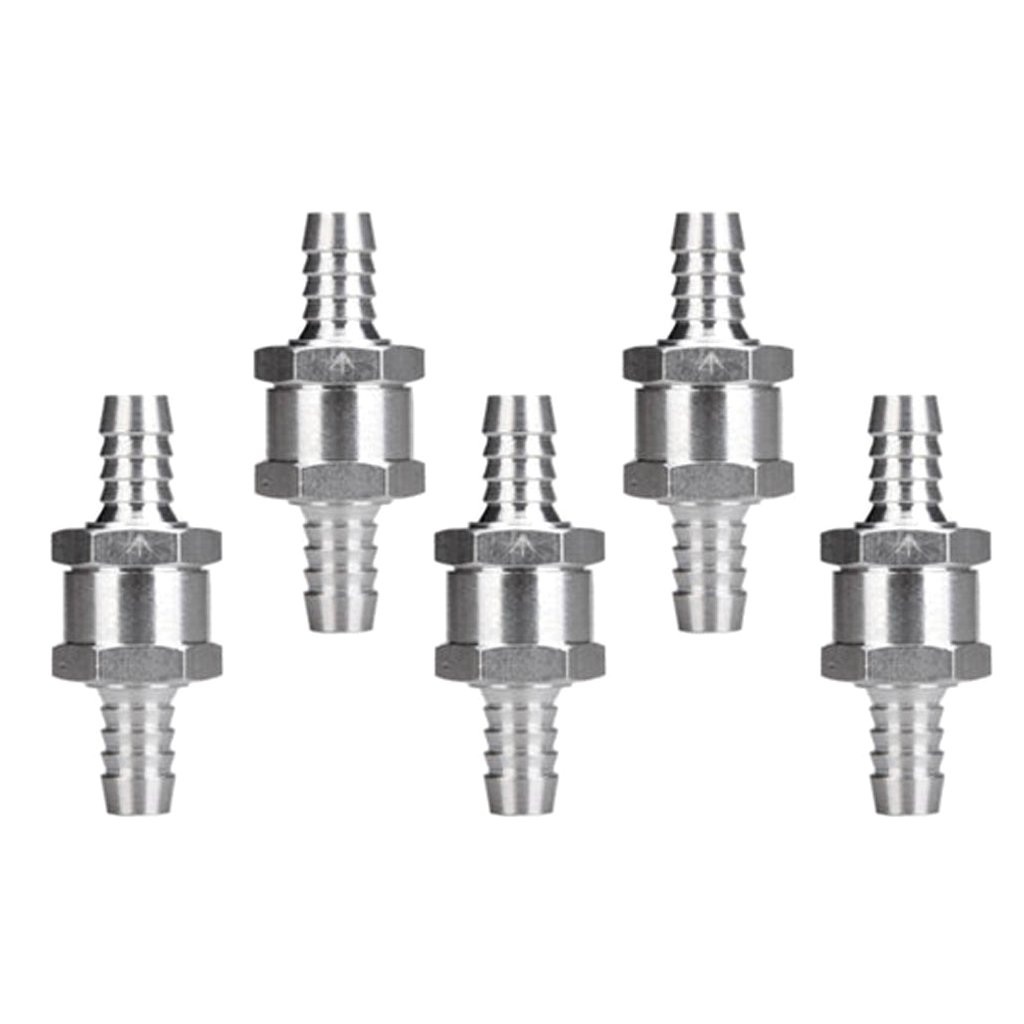 Osrgzrngr 8Mm 2 Pieces Non Return Fuel Line Oil Petrol Diesel Water One Way Check Valve