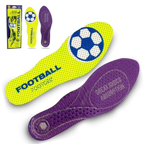 🧩 SPESSORE MINIMO, MASSIMA STABILITÀ E CONTROLLO IN CAMPO: Le nostre solette scarpe da calcio combinano leggerezza, resistenza e vestibilità perfetta per integrarsi naturalmente nei tuoi scarpini senza alterarne la calzata né la trazione. Integrano tessuto Tecnion antibatterico ad alte prestazioni, schiuma a densità controllata e tecnologia Termocrep-Gel, che aiuta a proteggere le articolazioni dagli impatti ripetuti.