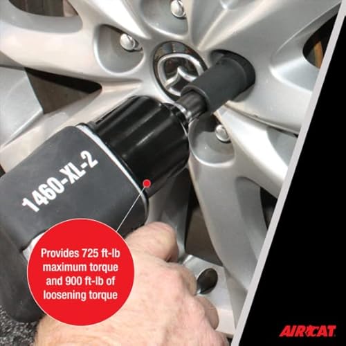 Aircat 1460-Xl-2: 1/2-Inch High Air Pressure Impact Wrench 900 Ft-Lbs - 2-Inch Extended Anvil #TOP3