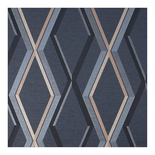 Superfresco Easy Prestige Geo Navy Wallpaper | Paste The Wall | Navy Geometric | Eco-Friendly