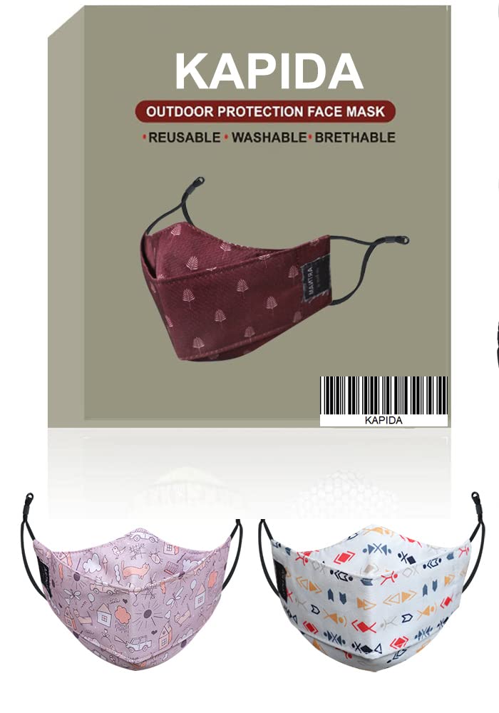 KAPIDA Children Mask for Girls Boys Kids Mask Gift Washable & Reusable Adjustable Ear Loops and Ear Saver Strap (Mask Type :- 3D)(Fabrics :- Cotton) (Pack of :- any patten 2 Pcs) (B0B5N84L2V) Amazon Price History, Amazon Price Tracker