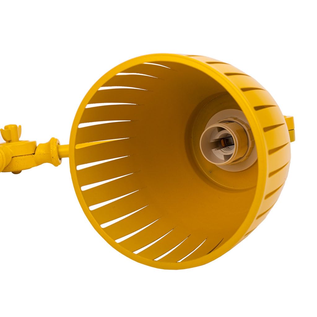 WANDERLUST DECO Lámpara flexo de mesa de metal amarillo