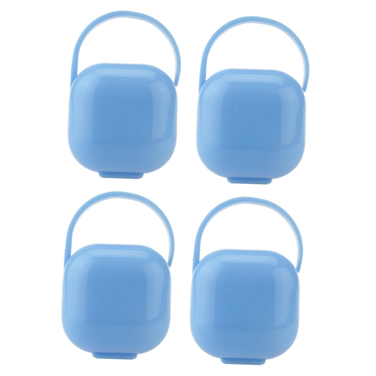 Toddmomy 4pcs Pacifier Storage Boxes for Travel Holder Case Safe Easy- Major Pacifiers