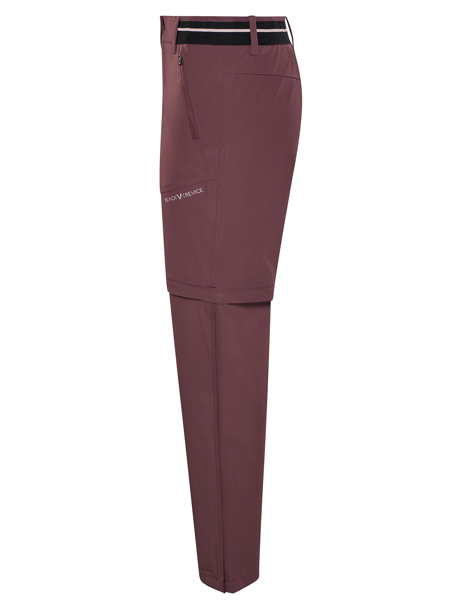 Black Crevice Damen T- Zip Off Leg Trekkinghose I Damen Wanderhose mit abnehmbaren Beinen I atmungsaktive, strapazierfähige & Wasserabweisende Outdoor-Hose