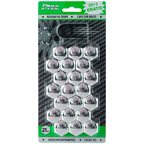 J-Tec J21308 - Set di 20 Copri-bulloni universali
