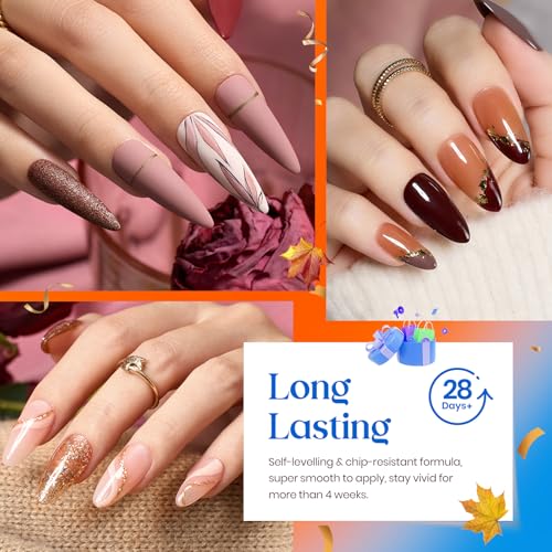 Kit de Esmaltes en Gel Beetles, 23 Piezas Tonos Otoñales miniatura 4