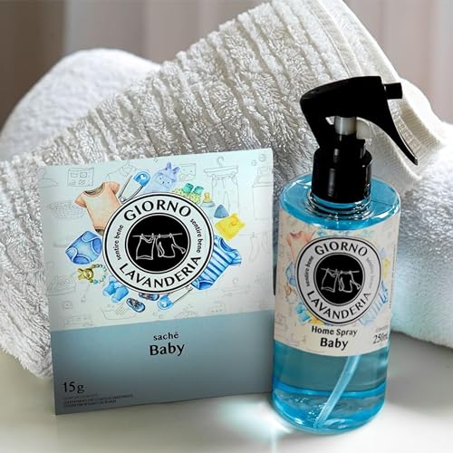 Sachê Perfumado Para Armário e Gavetas (Aromatizador), Baby, Giorno Casa, 15 g, Azul