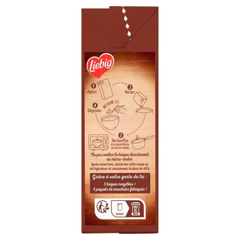 LIEBIG Bouillon de Poule Française avec Vermicelles & Petits Légumes 1030g - Savoureuse Soupe Maison aux Saveurs Authentiques - Le Lot De 3