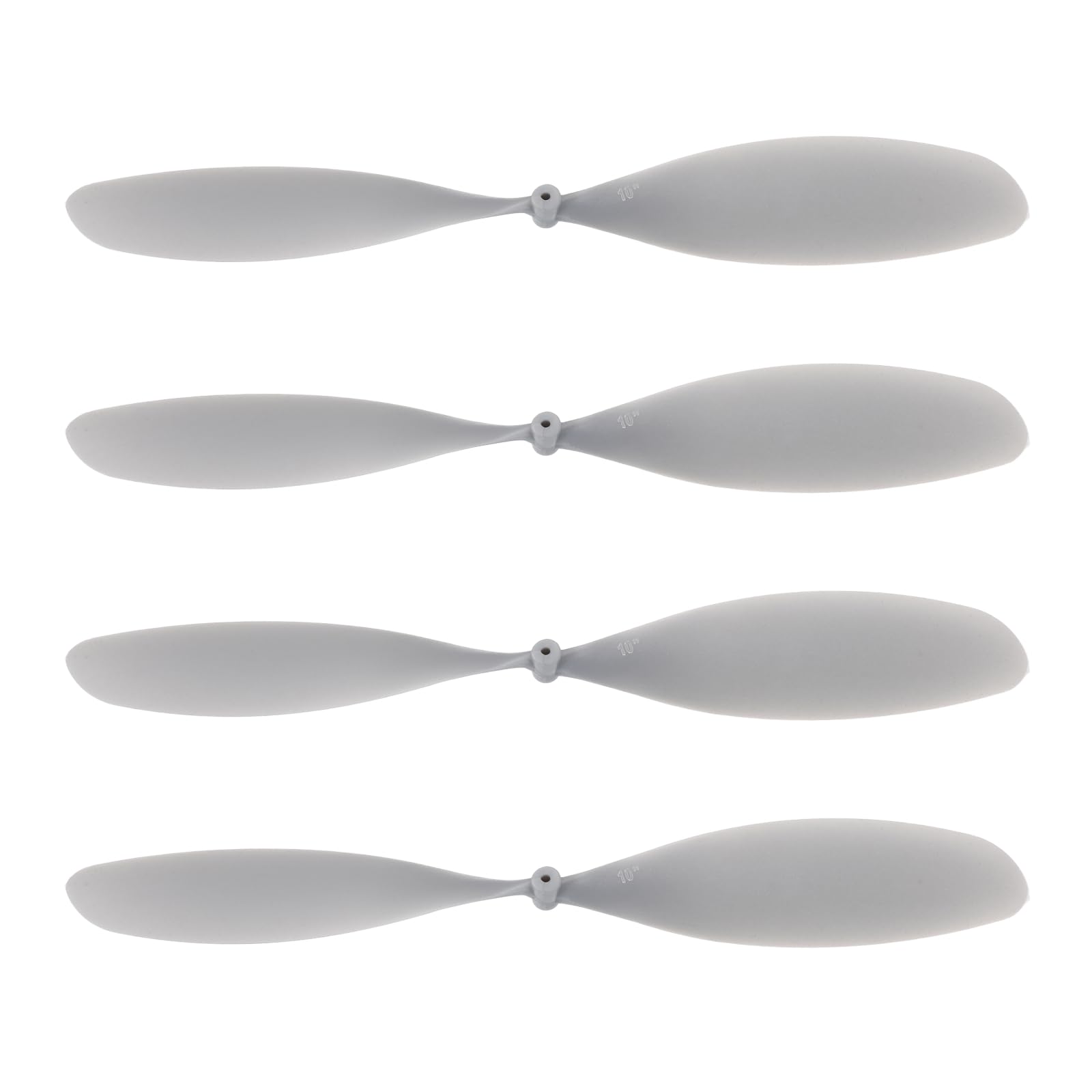 sourcing map Plastic Propeller, Propeller Props Blade Helicopter Kit 10" Fold Resistant for STEM Activities Powered Airplanes DIY Science(Silver, Pack of 4)