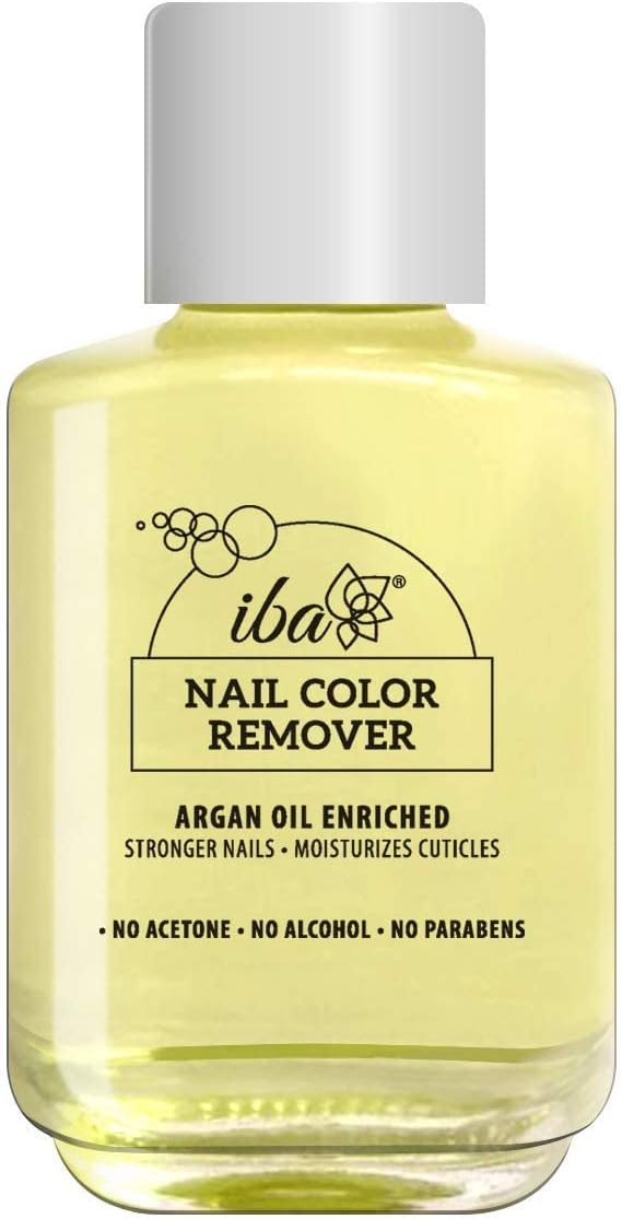 Iba Nail Color Remover - Clear 30ml | Easy Removal | Enriched With Vitamin E & Argan Oil | Acetone & Acetate Free | Alcohol & Paraben Free | Gentle Nail Polish Removal