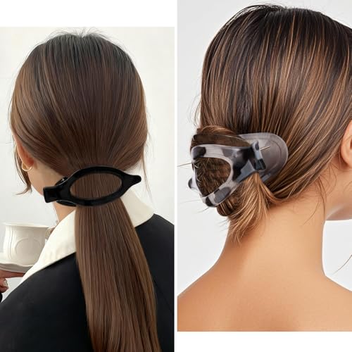 Pinzas para cabello Atoden tipo flat 4 piezas miniatura 3