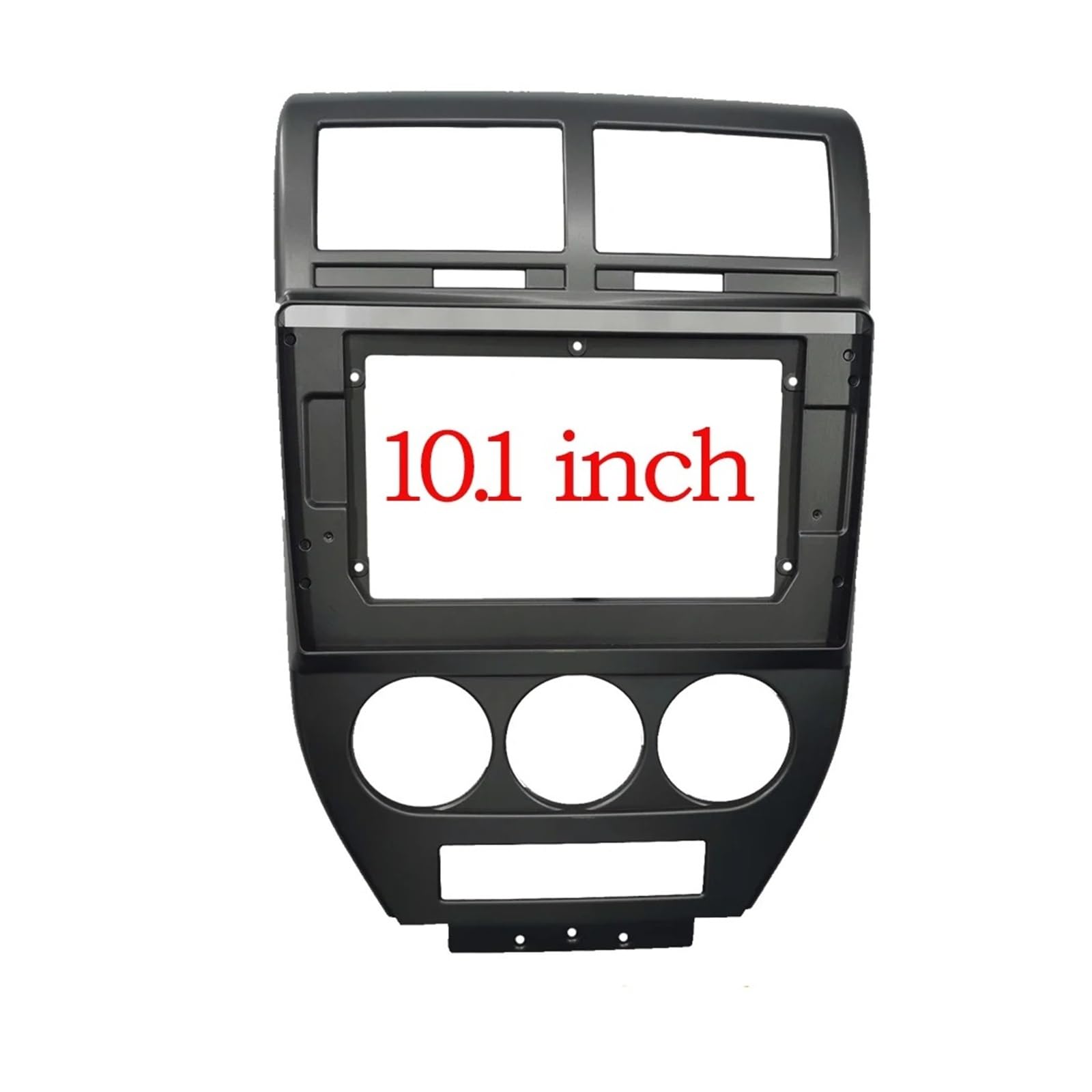 Fascia Marco Panel Salpicadero Plástico Radio Coche 2 DIN 101 Pulgadas Marco GPS Mp5 Kit Montaje Tablero para Jeep para Compass para Patriot 2007-2009 Juego Panel Radio